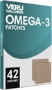 Veru Wellness Omega-3 Plus Daily Patch - Self Adhesive Time Release Topical Patch, 8-10 Stunden (42 Tage)