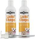 Dinovite Lickochops für Hunde & Katzen-Ergänzung mit Omega-6, 3 Fettsäuren, Probiotika und Vitamin E, 16 oz mit Pumpe