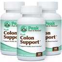 Peak Pure & Natural Colon Support - Colon Cleanse und Detox Ergänzung für Verdauungsgesundheit - Gut Health Support mit Inulin und Senna Blattextrakten - mit Fiber, Präbiotika und Probiotika - 3 Pack