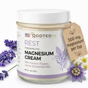Rooted In Rest Magnesium Lotion für Schlaf – Wissenschaft Rücken Schlafhilfe – 2X Mehr Magnesium Chloride – Schnelle, effektive Entspannung mit Lavender, Leidenschaft Blume & Kamille - Made in USA – 4 Unze