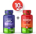 ORZAX 5 HTP Complex 100 Mg 120 Vegatable Capsules und Vitamin B Complex, B Vitamine mit Choline & Inositol 120 Kapseln, Bundle