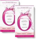 O-Shot 2 Pack Vegan Vaginal Probiotic + Prebiotic für Frauen, Cranberry Extract, Chicory Root, Vaginal pH, Urinary Tract, Digestion, Bloating, Non Dairy, Non GMO, Gluten Free, 60 Vege-Capsules
