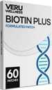 Veru Wellness Biotin Plus Daily Patch - B7, Collagen - Selbstklebende Time Release Patch (60 Tage)