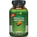 Irwin Naturals 2-in-1 Kidney & Liver Super Cleanse - 60 Liquid Softgels - High-Powered, Whole-Body Support Formel mit Fischöl, Zink, Magnesium und Kalium