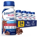 Vergewissern Plus Milch Schokoladennahrung Shake mit Faser | Meal Ersatz Shake | Bereit zu trinken | 16g Protein und 27 Vitamine und Mineralien | 8 fl oz - 24 Pack