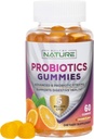 Probiotic Gummies – 5 Billion CFUs für Verdauungs- und Gutgesundheit - Reduziert ortsansässige Bloating & Minor Abdominal Discomfort - Probiotic Gummy for Women & Kids - Natural Orange Flavor – 60 Gummis