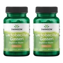 Swanson Lactobacillus Gasseri - Probiotische Ergänzung Unterstützung Verdauungsgesundheit mit 3 Billion CFU - Design-Release Satiety & Fat Metabolism Support - (60 Veggie Kapseln) 2 Flaschen