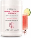 Marine Collagen Peptide - Dragon Fruit, Coconut Water, Ananas - Vitamin C Hyaluronsäure Kupfer Zink Biotin Niacin D3 B-Komplex - Haar Haut und Nägel, 30 Servierungen