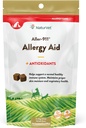 NaturVet – Aller-911 Skin & Coat Allergy Aid Plus Antioxidantien – 90 Soft Chews – unterstützt Immunsystem, Hautfeuchte & Atemschutz – Verbessert mit Omegas, DHA & EPA – für Hunde & Katzen
