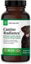 ULTIMATE PET NUTRITION Canine Radiance Skin Allergy Unterstützung Ergänzung für Hunde, Omega-3 Haut Hydration, Antioxidantien zu verhindern Juckreiz und Stärken Mantel, 60 Kautabletten