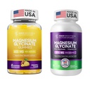 Magnesium Glycinate|Gummies für Erwachsene, Schlaf, Entspannung & Fokus, Ananas Flavor & Kapseln mit Zink & Vitamin D3 für Schlafunterstützung