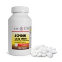 GeriCare Aspirin Tablets 325mg - Pain Reliever und Fever Reducer Unbeschichtete Aspirins für Erwachsene & Kinder 12+ (NSAID) Toll für Kopfschmerzen, Toothache, Arthritis, Menstrual & Muskelschmerzen (Bottle of 1.000)