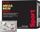 Mega Men Sport Vitapak Programm, Günstig vollständige Ernährung, 4 Produkte in 1 Packung, Athletische Leistung, Energie, Erholung, Blutfluss, Arginin, 200mg Koffein, Thermogenic, 30 Tage Versorgung