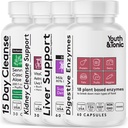 Jugend & Tonic Liver Unterstützung, Nieren & Colon reinigen und Verdauungsenzym Pillen für Verdauungs- und Nierensysteme Gesundheit