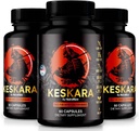 (3 Pack) Keskara Pillen für Herren, Keskara Capsules, Keskara Male Supplement, Premium Performance Support, Natürliche Formel für Muskelwachstum und allgemeine Gesundheit, Offizielle Bewertungen (180 Kapseln)