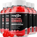 Phenoman für Herren Gummies – Pheno Man Max Performance, Phenoman Advanced Formula, Extra Strength Natural Supplement für Muskelwachstum und Gesamtgesundheit Unterstützung und Bewertungen (5 Pack – 300 Gummis)
