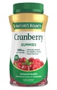 Nature's Bounty Cranberry Gummis, Urinary Tract Support, 500 mg, Cran-Raspberry Flavor, 150 Ct