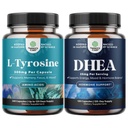 Bundle of Free Form L Tyrosin 1000mg Kapseln - Aminosäure Nootropic für Mood Fokus Aufmerksamkeit & Kognitive Leistung und DHEA Ergänzung für Hormon Balance - Dehydroepiandrosterone für Erwachsene