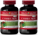 Natürliche Detox Pillen - Candida Away Plus - Candida Quick Cleanse - Candida Support - Candida Support Kapseln - Candida Cleanse Extra Strength - Candida Overgrowth - 2 Flaschen 120 Kapseln