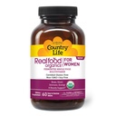 Country Life Realfood Organics Women’s Multivitamin – USDA Organic, Vegan, Gluten-Free – 1.300mg Fermented Whole Foods, Vitamine D, E, B, Folate & Biotin – Daily Energy & Beauty – 60 Tabletten