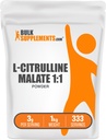 BulkSupplements.com L-Citrulline Malat 1:1 Pulver - Citrulline Pulver, Aminosäureergänzung - Unflavored & Glutenfrei - 3g pro Portionen, 1kg (2.2 lbs) (Pack von 1)