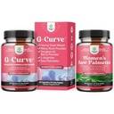 Bundle of G Curve Horny Goat Weed for Women for Enhanced Energy Mood Performance and Extra Strength Saw Palmetto für Damen 500mg - DHT Blocker - 30-Day Supply - Haar Vitamine für Haarausfall Supplement