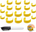 Clips für Pill Bottles, Medizin Flasche Etikett Clips für einfache medizinische Identifizierung, Verpackung mit Etiketten Stift, Geeignet für den täglichen Gebrauch oder Reisen (18)