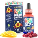 Clarity Kids Super Omega mit DHA + EPA Omega 3 für bessere Fokussierung und Qualität Schlaf Algenöl Omega 3 Flüssigkeit (1 mL pro Servierung) Alle natürlichen DHA Tropfen für Kinder USA Made Supplement (1 fl oz)