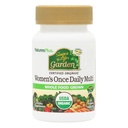 Natures Plus Quelle des Lebens Garten zertifiziert Bio Frauen einmal täglich Multivitamin - 30 Vegan Tabletten - reine, natürliche Ganze Lebensmittel Zutaten - Energie-Boost - Vegetarisch, Glutenfrei - 30 Servierungen