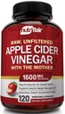 Apple Cider Essig Kapseln mit der Mutter - 120 Vegan ACV Pillen - Beste Ergänzung für gesunde Gewichtsverlust, Diät, Keto, Verdauung, Detox, Immune - Leistungsstarke Reinigung & Appetite Suppressant Non-GMO