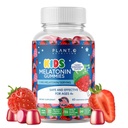 Kinder Melatonin Gummis [Fall schlafen schneller mit 100% Drug Free Strawberry Cream Flavored Gummy] für natürliche Schlafunterstützung | Vegetarier, Gluten Free | 60 Kinder Melotonin Chewables