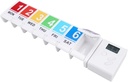 CozyCabin 7 Tage Pill Organizer mit Reminder Alarm, Portable Weekly Pill Box Organizer Kleine Medizin Organizer für Vitamine Ergänzungen Fischöl & Arthritis Freundlich