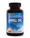 BioEmblem Antarktis Krill Öl Ergänzung | 1000mg | Omega-3 Öl mit hohen Ebenen von EPA + DHA, Astaxanthin und Phospholipide | Kein Fisch Nachgeschmack | 60-Count Non-GMO Softgels
