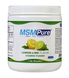 KALA HEALTH MSMPure Lemon Lime Flavored Coarse MSM Powder Flakes – US-Made MSM für Joint Health, Haut Aussehen und Haar & Nagel Unterstützung – 1 lb, Bio Schwefel