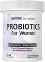Probiotikum für Frauen, 50 Billion CFU Frauen Probiotika mit Präbiotika, Plus US-Grown Cranberry, GI Unterstützung, Frauen Gesundheit, Dreifach-Schutzsystem, verzögerte Veröffentlichung, 60 Kapseln