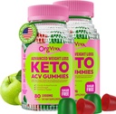 Keto Acv Gummies für fortgeschrittene Gewichtsverlust, Apfelessig-Ergänzung mit B12 - Glutenfrei, Vegan, Boost Stoffwechsel und Energie, Unterstützung Verdauungsgesundheit