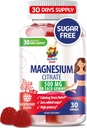 Magnesiumgummis für Kinder & Erwachsene - 500mg - Kalm Magnesium Kaugummis - Magnesium Citrat Kaubare Ergänzung für Mood & Muskelunterstützung