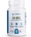 Klinische Effekte Sea Moss - Organic Irish Sea Moss Capsules mit Bladderwrack, Burdock Root und Bioperine für Schilddrüse, Herzgesundheit, Gewichtsmanagement und Energieunterstützung - 60ct - Made in USA