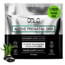 Orlo PRENATAL DHA - Prenatal DHA Omega 3 Supplement - Dreifache Stärke Omega3s - Vegan DHA & EPA - Algae Omega-3 Öl - unterstützt Gehirnentwicklung während Schwangerschaft & Lactation (60 Mini Softgels)