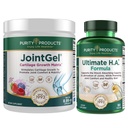 Purity Products Bundle - JointGel (Berry Flavor) + Ultimate HA Joint Gel Berry Powder (Bioactive Collagen Peptides + MSM) - Ultimate H.A. (BioCell Collagen, Quercetin, Hyaluronsäure + mehr)