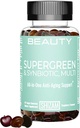 SUPERGREENS Super Greens Superfood Gummis w Spirulina Moringa Lions Mane Turmeric Green Tea Elderberry Ashwagandha