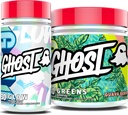 GHOST Bundles - Greens Superfood Powder (Guava Berry) & Glow Capsules Beauty und Detox Support