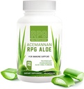 RPG Acemannan Aloe Vera Kapseln - Aloevera Nahrungsergänzung mit Immun- und Gutunterstützung Aloe Vera Pulver Kapsel - 60 Tabletten (250 MG)