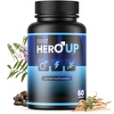 HeroUP - Natürliche Wellness-Ergänzung mit pflanzlichen Inhaltsstoffen – Non-GMO, Stimulant-Free | Hergestellt in den USA, GMP-zertifiziert | 60 Kapseln, 1 Monat Lieferung