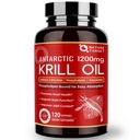 NATURE TARGET Krill Oil 1200mg mit Omega-3 EPA & DHA mit Astaxanthin, Phospholipide & Choline - Unterstützt Herz, Gehirn, Fügen Sie Gesundheit, Non-GMO, Glutenfrei, 120 Softgels (60 Servietten)