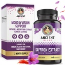 Antike Bliss Saffron Extract Kapseln Mood & Eye Support Supplement, Saffron Extract Appetite Suppressant Weight Management für Damen und Herren (60 Kapseln)
