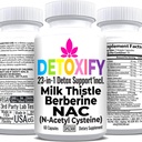 SHIZAM Milk Thistle NAC Supplement N-Acetyl Cystein für Glutathion | Detox Cleanse Supplement | Liver Health Formula w Berberine Artichoke Extract Dandelion Root Beetroot Glynac Powder