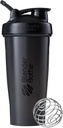 BlenderBottle Classic Shaker Bottle Perfekt für Protein Shakes und Pre Workout, 28-Ounce, Schwarz