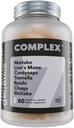 Complex 7 - Bio Reishi, Lions Mane, Cordyceps, Shiitake, Chaga, Maitake & Tremella für Immununterstützung, Focus & Energy | Adaptogenic Nootropic Mushroom Supplement | 60 Kapseln