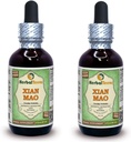 Xian Mao, Curculigo (Curculigo Orchioides) Glycerite, Organic Dried Root Powder Alcohol-Free Liquid Extract (Markenname: HerbalTerra, Proudly Made in USA) 2x2 fl.oz (2x60 ml)